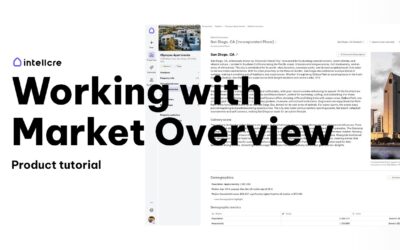 How to Add and Customize AI-Generated Market Overview (IntellCRE Product Tutorial)