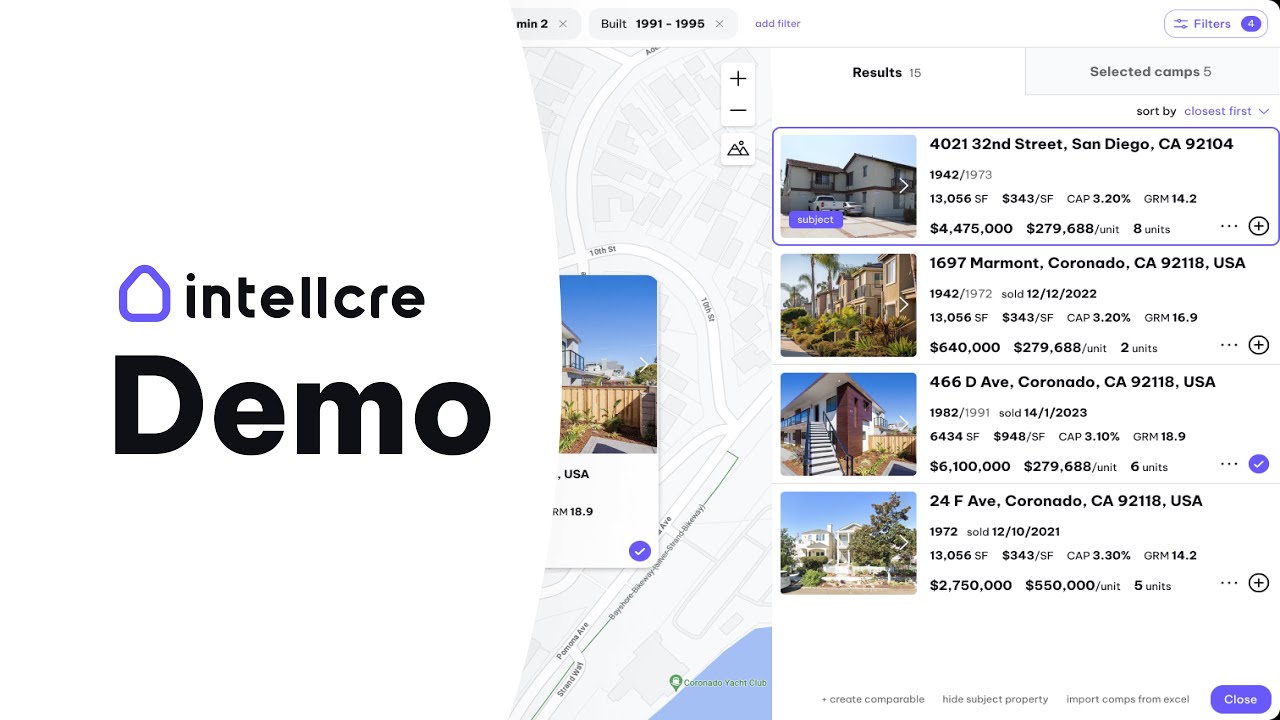 IntellCRE AI-powered real estate underwriting software demo