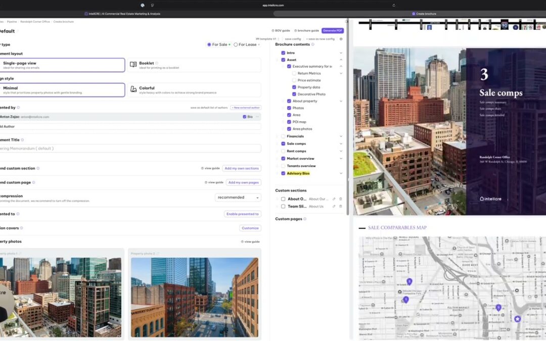 New IntellCRE Feature: Automated Bio Pages in Brochures
