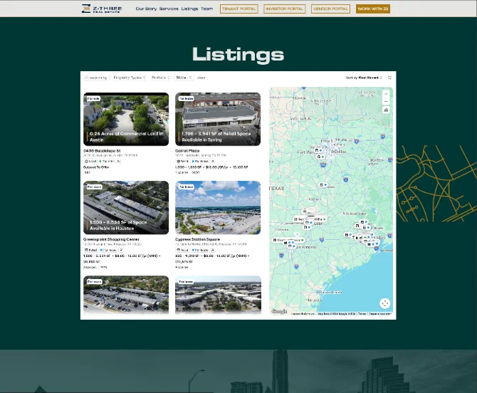 Listing website
