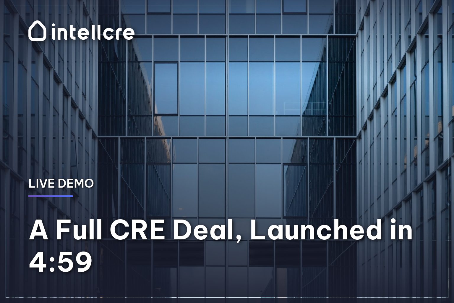 Launch a CRE Deal in 4:59: Upload a Dataroom, Pick an Asset, Done Launch a CRE Deal in 4:59: Upload a Dataroom, Pick an Asset, Done