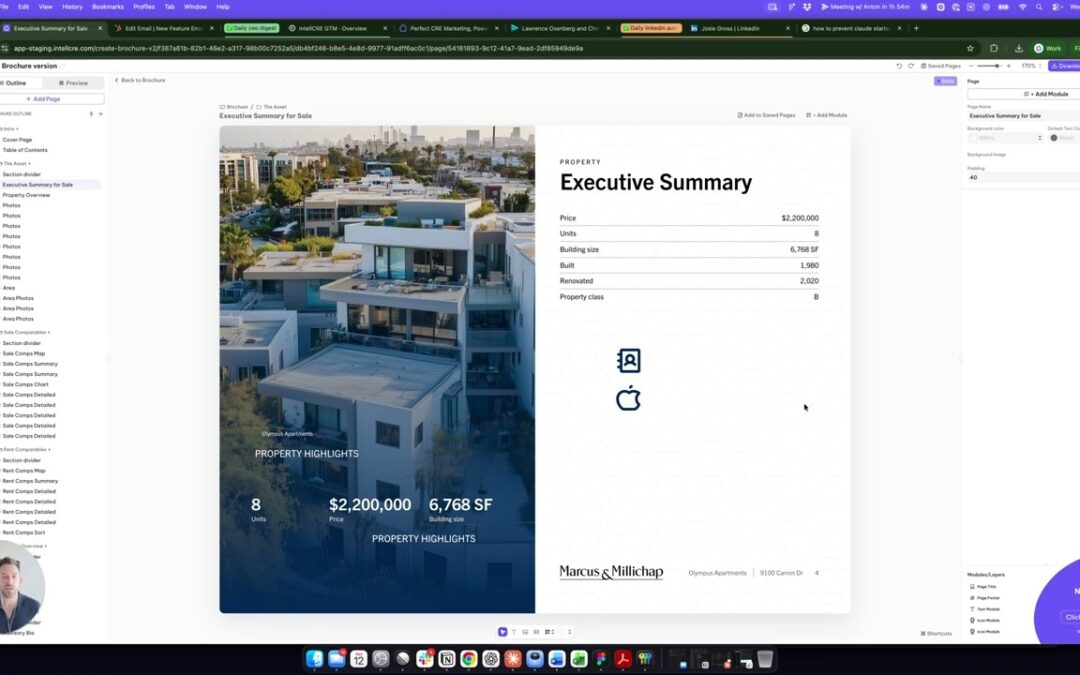 New IntellCRE Feature: Customizable Comp Page, Multi-Module Editing, Ctrl+Z Undo, New Add Page Menu